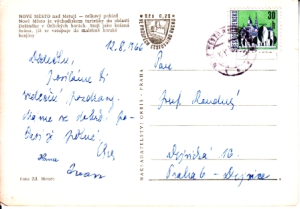 Nové Město nad Metují 1966 95 002 ●